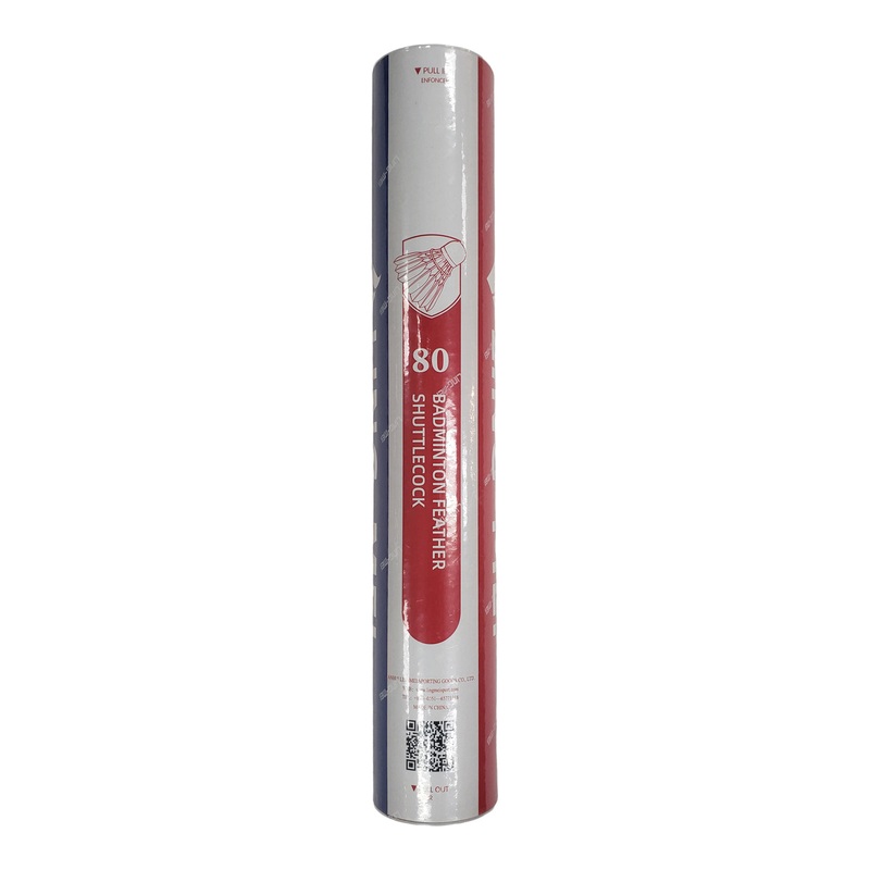 Lingmei 80 Badminton Shuttlecocks (Goose Feather)