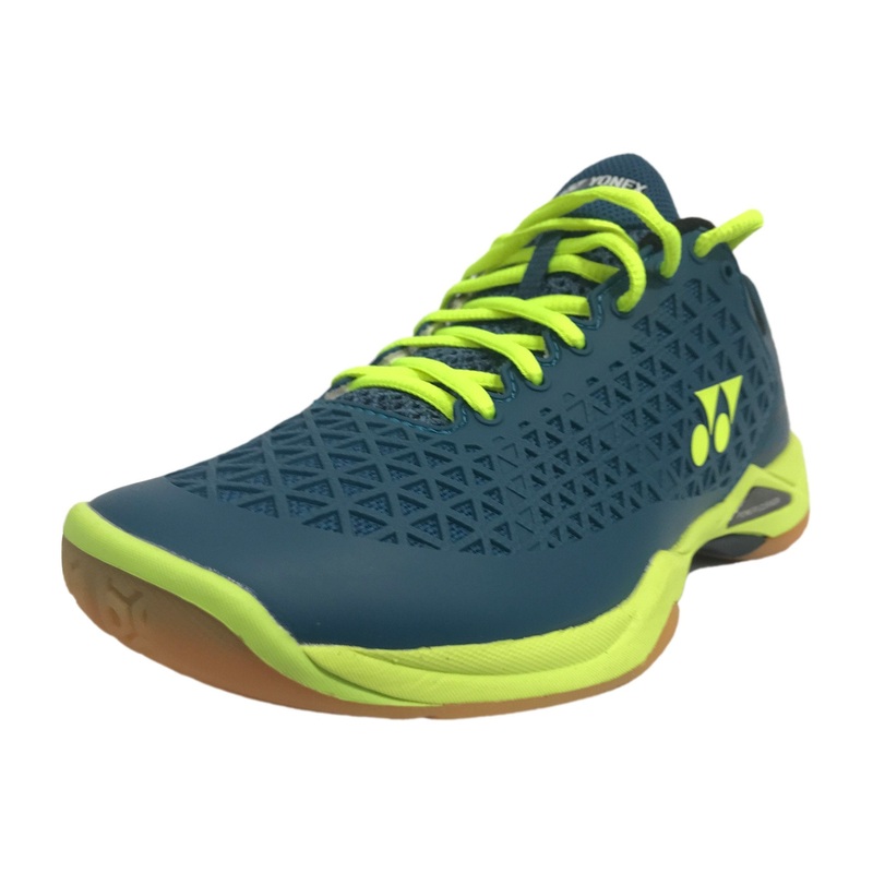 Power Cushion Eclipsion X Unisex Badminton Shoe (Turquoise/Yellow)