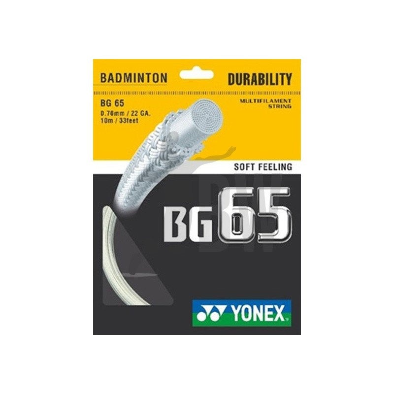 Yonex BG65 Badminton String|Black|Orange|Lavender|Turquoise|Yellow|Royal Blue|White|Violet