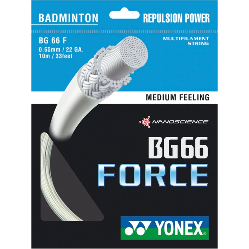 Yonex BG 66 Force Badminton String (White)
