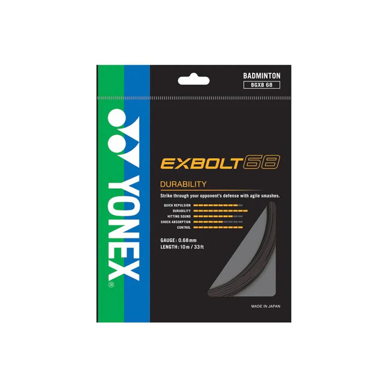 Yonex Exbolt 68 (10m)|Black|Yellow