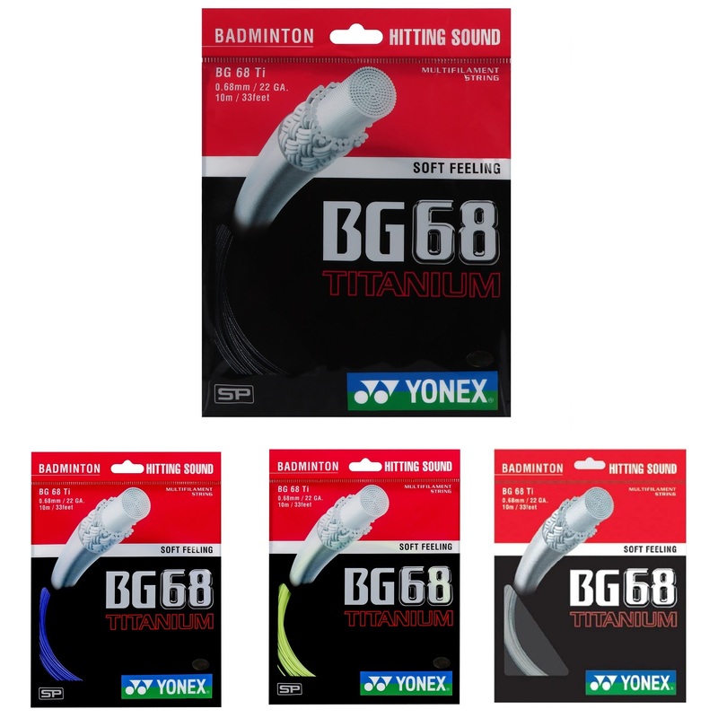 Yonex BG 68 Titanium Badminton String (Pack of 1 Sting)