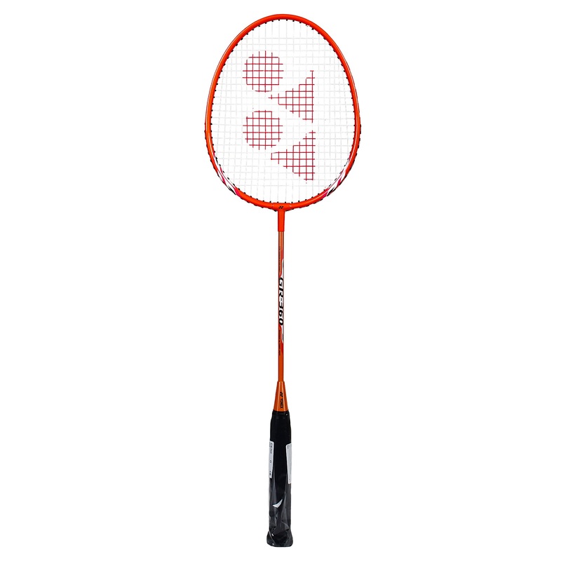 Yonex GR 360 Badminton Racket|Orange|Lime