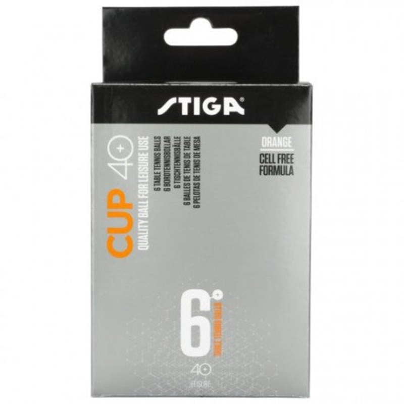 Stiga Cup Table Tennis Ball (1 Box, 6 Balls)