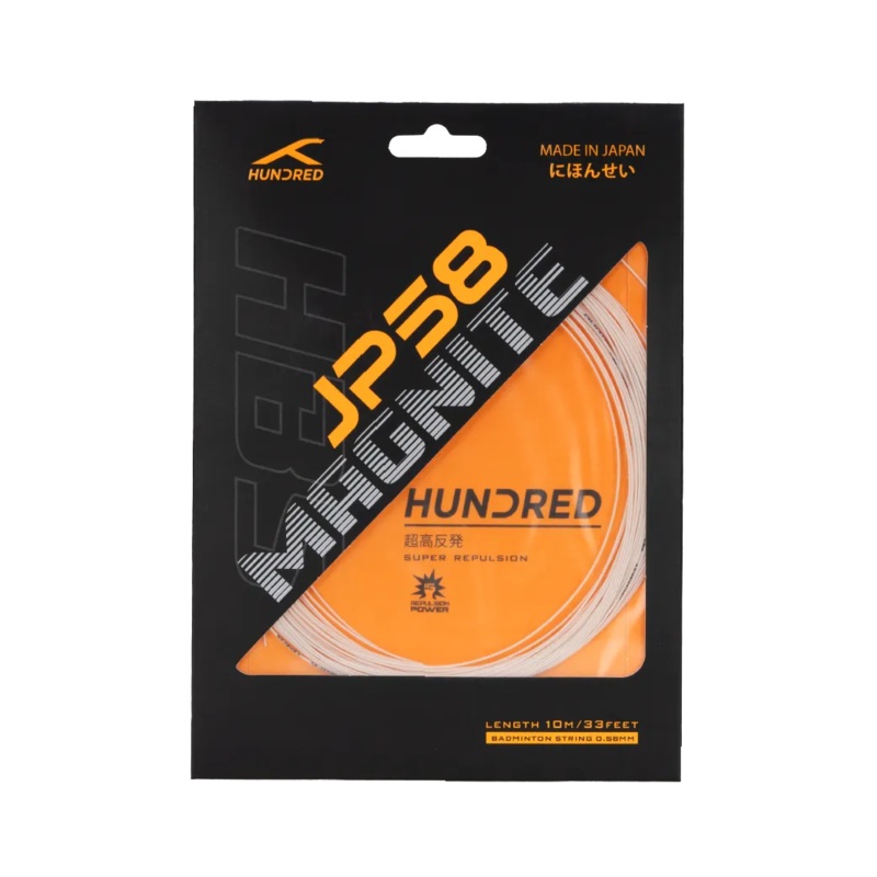 HNDRD JP58 Badminton String|White|Lime