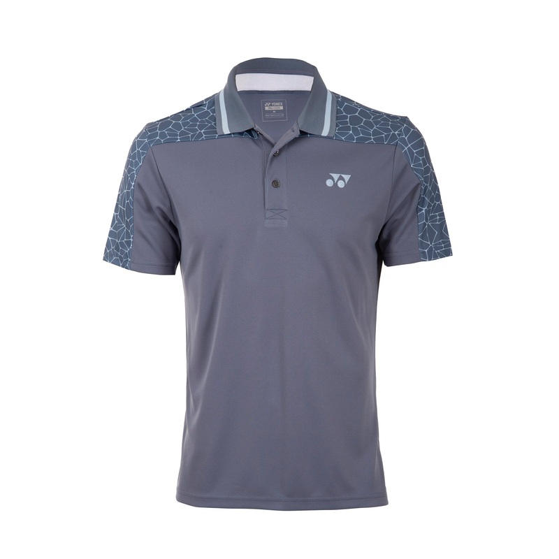 Yonex 1716 Mens Polo Collar T-Shirt Apparel (FLINT STONE)