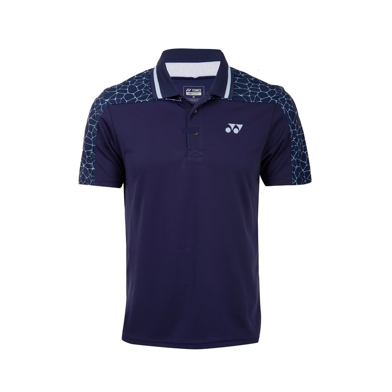Yonex 1716 Mens Polo Collar T-Shirt Apparel (PATRIOT BLUE)