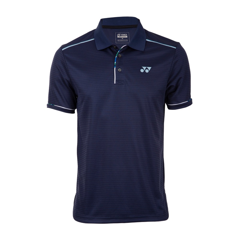 Yonex 1717 Mens Polo Collar T-Shirt Apparel (PATRIOT BLUE)