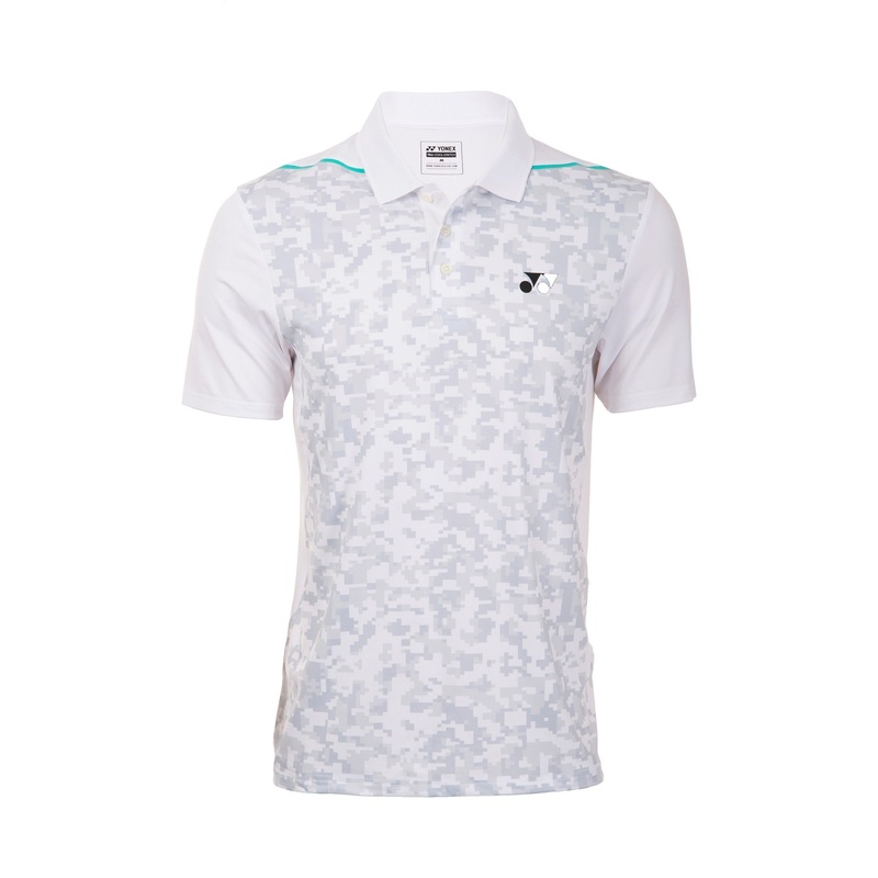 Yonex 1719 Mens Polo Collar T-Shirt Apparel (WHITE)
