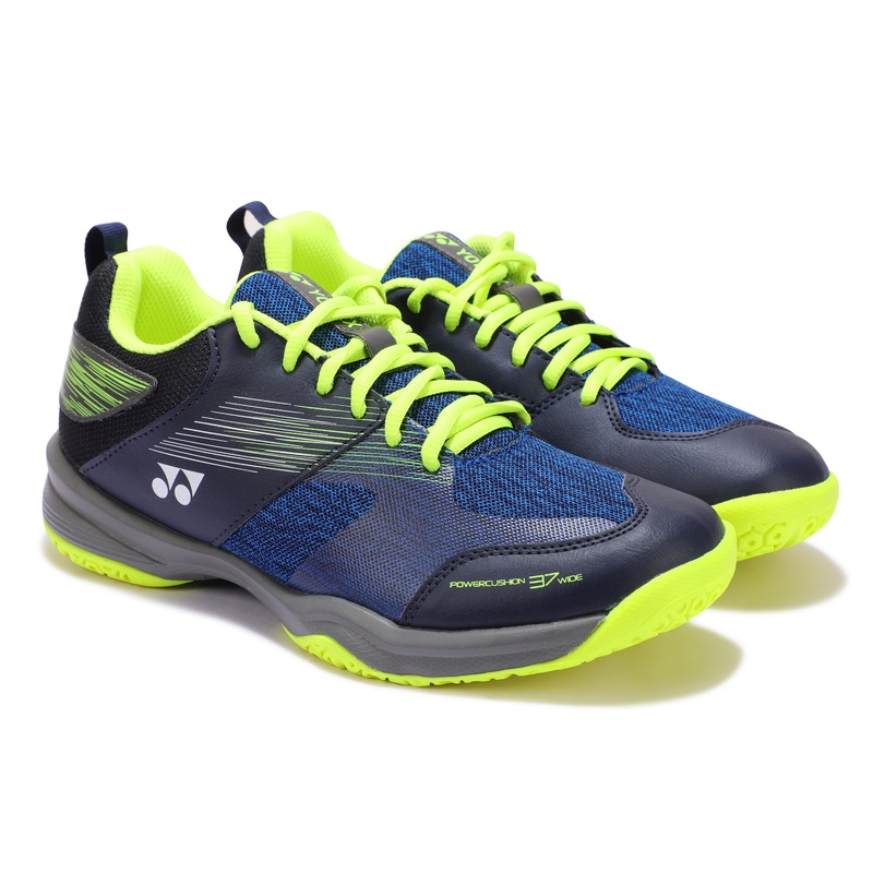 Yonex Shb 37Ex Power Cushion Wide Badminton Shoe (Navy Yellow)