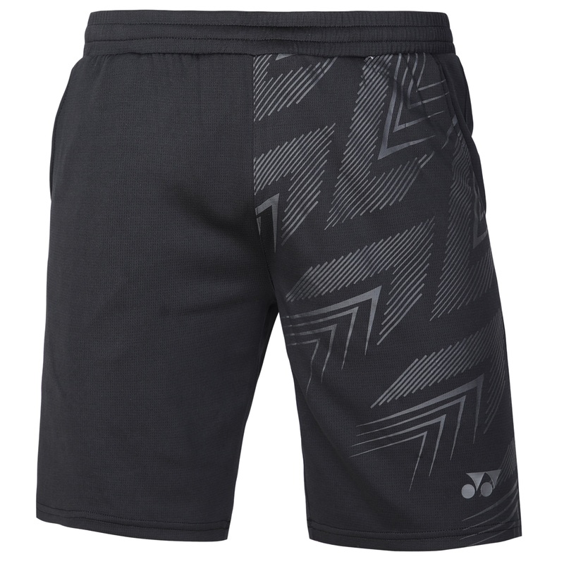 Yonex 2061 Mens Short Apparel Jet Black Steel Gray