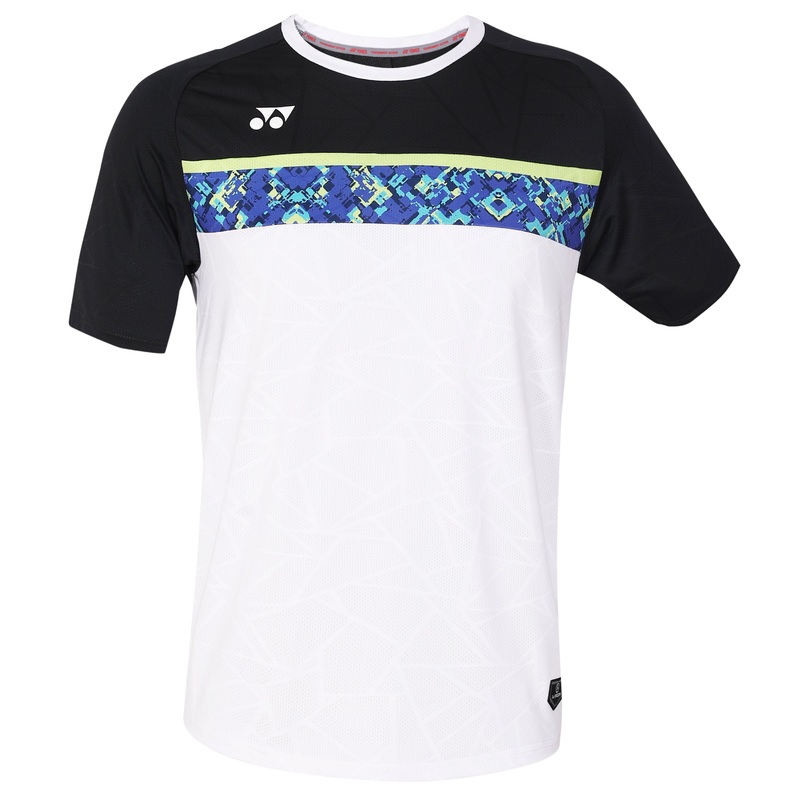 Yonex 2319 Mens Round Neck T-Shirt Apparel JET BLACK WHITE