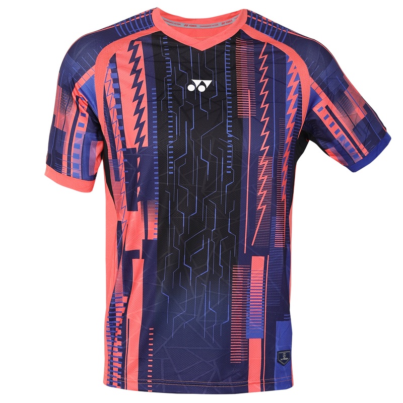 Yonex 2320 Mens Round Neck T-Shirt Apparel HOT CORAL SURF THE WEB