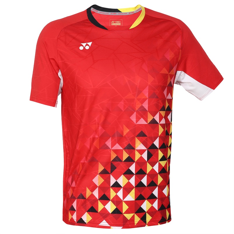 Yonex 2321 Mens Round Neck T-Shirt Apparel HIGH RISK RED