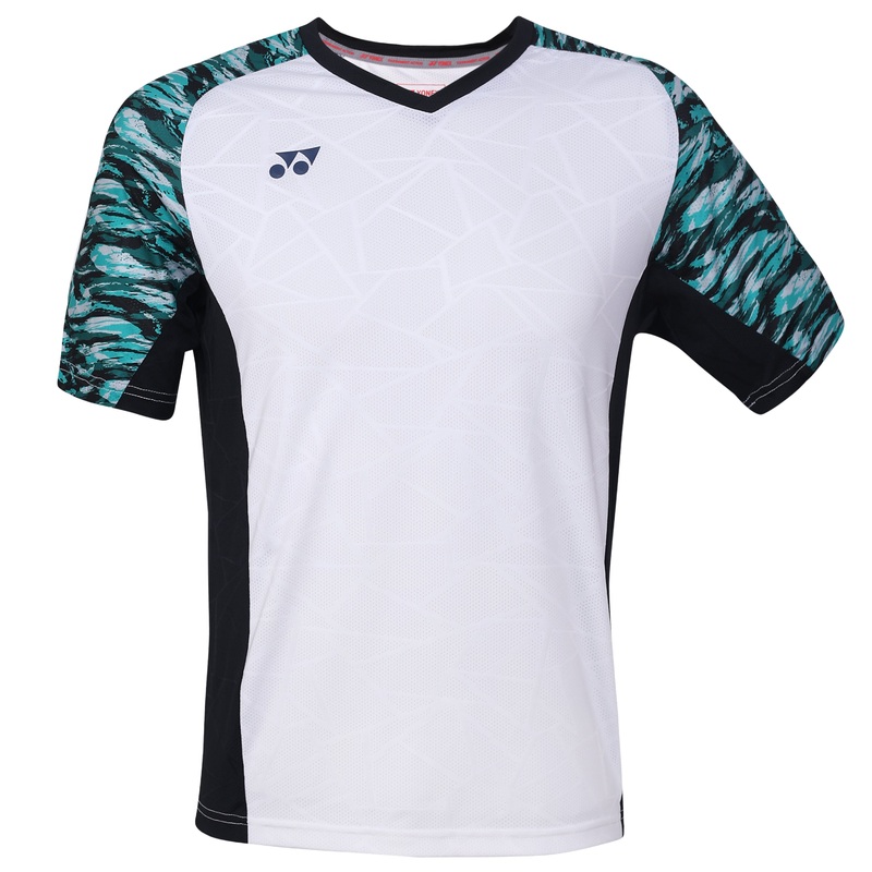 Yonex 2322 Mens Round Neck T-Shirt Apparel SPECTRA GREEN WHITE