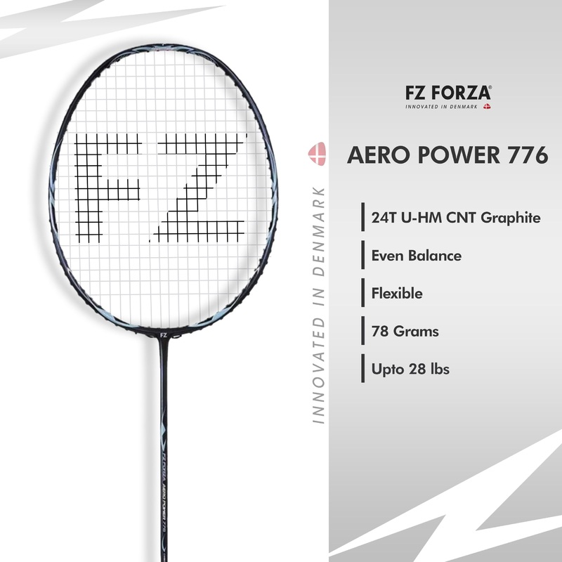 FZ Forza Aero Power 776 Unstrung Badminton Racket – 3U/G5 For Beginners Players
