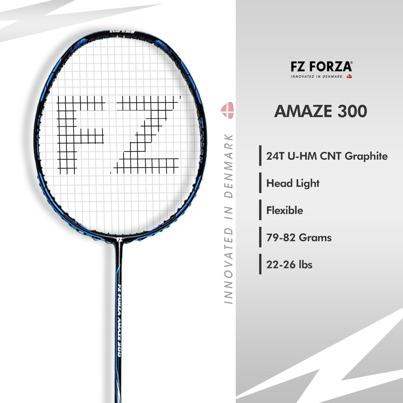FZ Forza Amaze 300 Strung Badminton Racket – 4U/G4 For Beginners