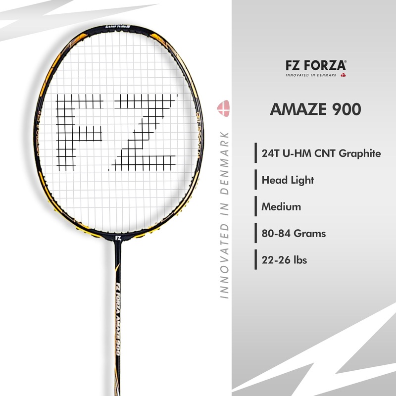 FZ Forza Amaze 900 Strung Badminton Racket – 4U/G4 For Beginners Players