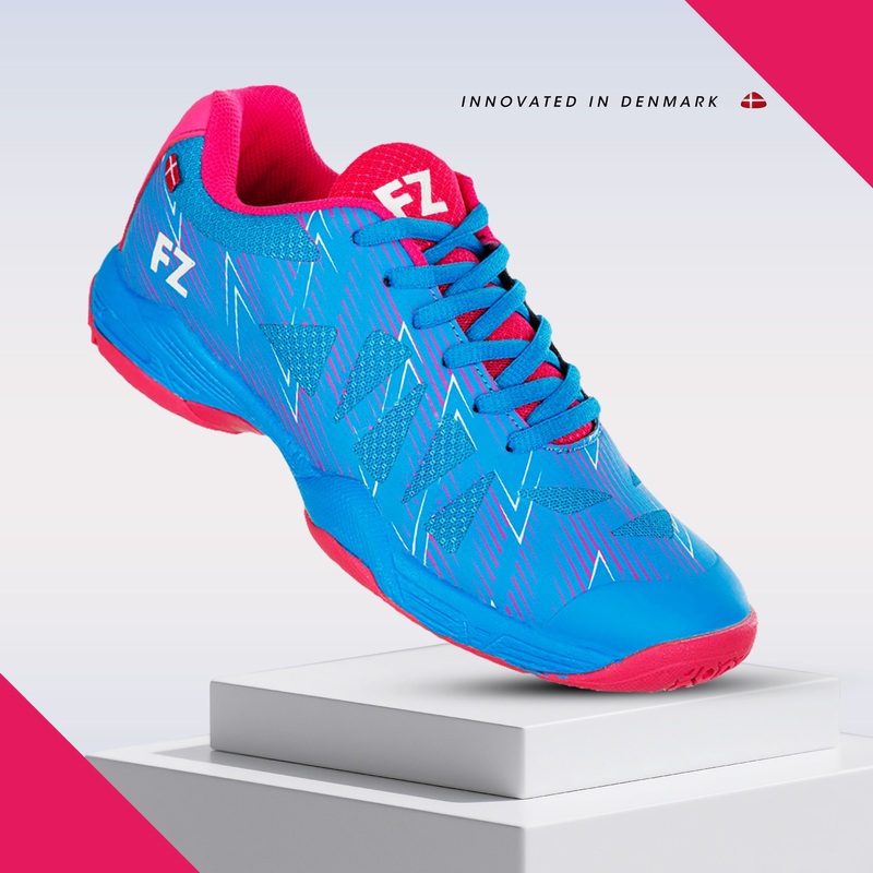 FZ Forza Breathable Construction Taila Badminton Shoes – Blue