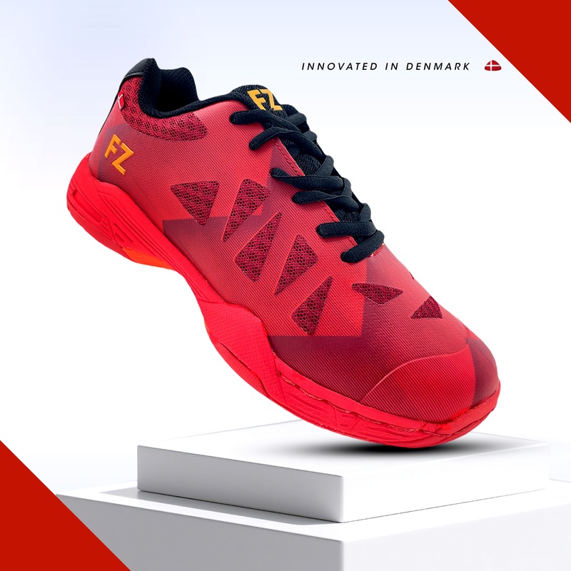 FZ Forza Cutting-Edge Technology Tarami Badminton Shoes – Red