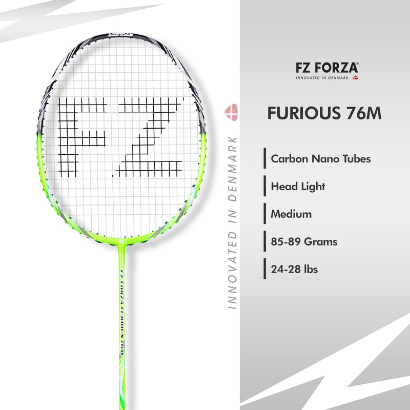 Fz Forza Furious 76 M Strung Badminton Racket – 3U/G5 For Beginners Players