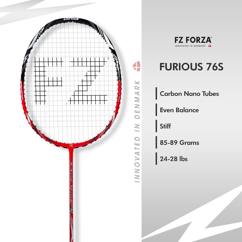 Fz Forza Furious 76 S Strung Badminton Racket – 3U/G5 For Beginners Players