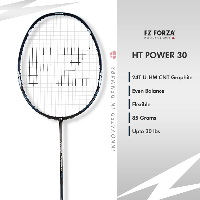FZ Forza HT Power 30 Unstrung Badminton Racket – 3U/G5 For Intermediate Players