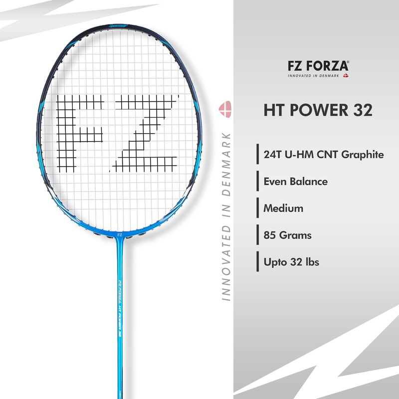 FZ Forza HT Power 32 Unstrung Badminton Racket – 3U/G5 For Intermediate Players