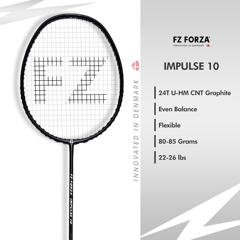 FZ Forza IMPULSE 10 Strung Badminton Racket – 3U/G4 For Beginners