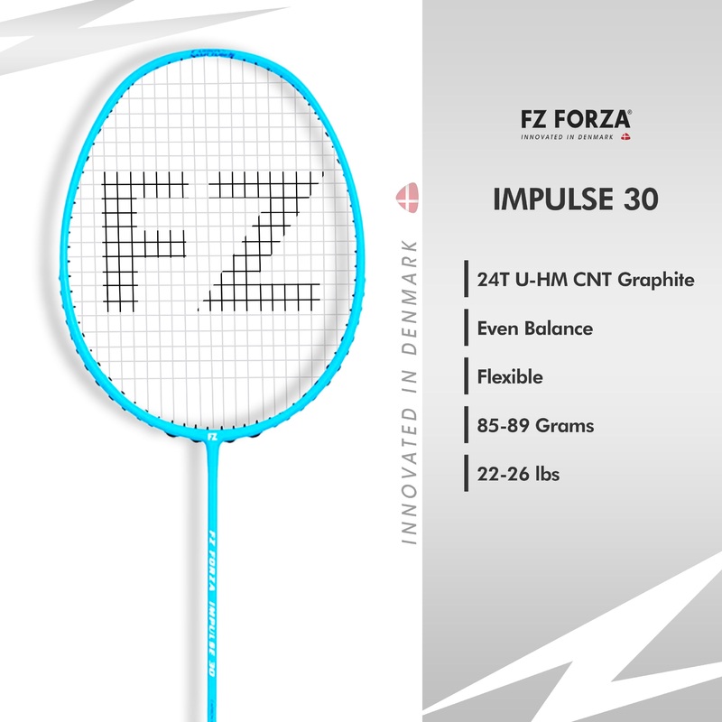 FZ Forza IMPULSE 30 Strung Badminton Racket – 3U/G4 For Beginners