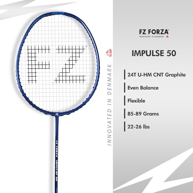FZ Forza IMPULSE 50 Strung Badminton Racket – 3U/G4 For Beginners
