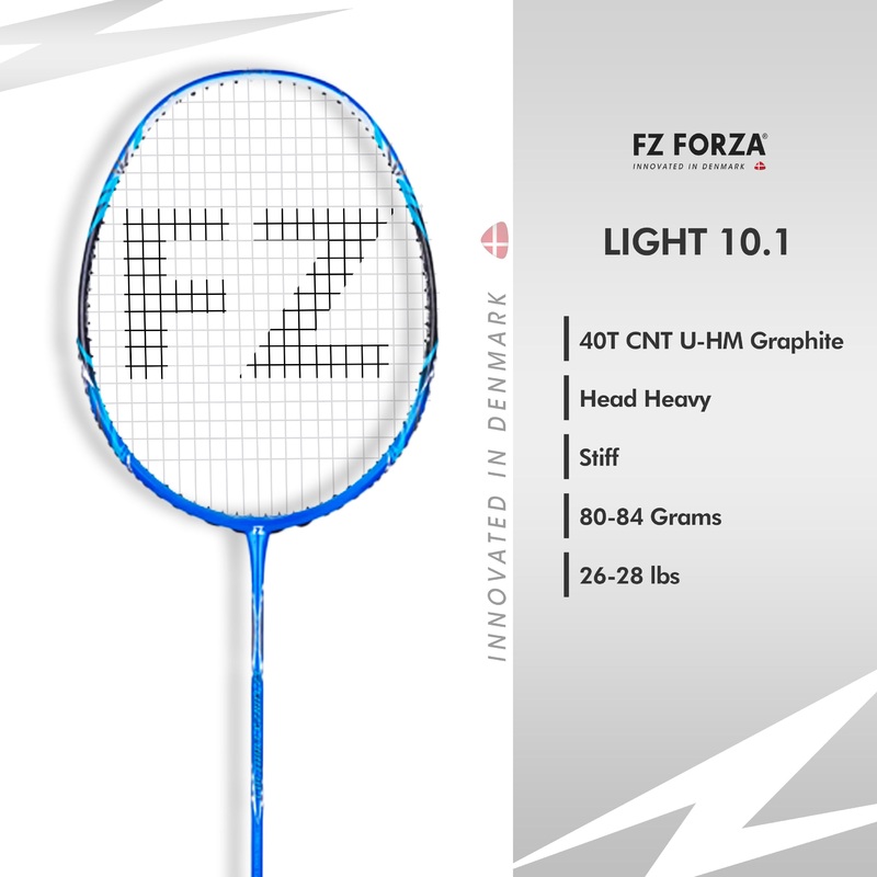 Fz Forza Light 10.1 Strung Badminton Racket – 4U/G5 For Intermediate Players