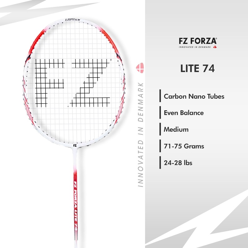 Fz Forza Lite 74 Strung Badminton Racket – 6U/G5 For Beginners Players