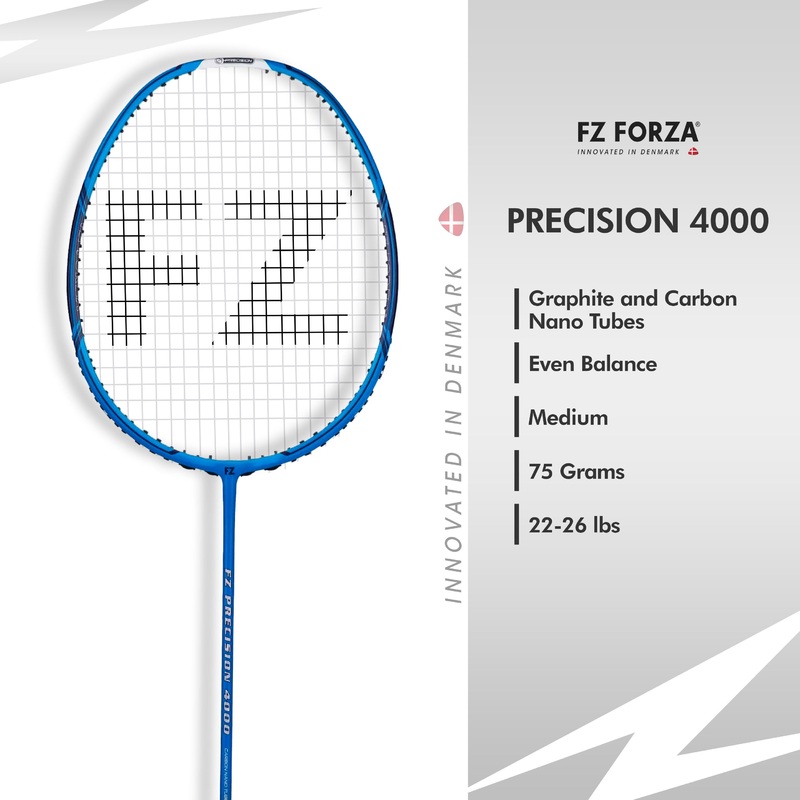 Fz Forza Precision 4000 Strung Badminton Racket -4U/ G4 For Intermediate Players
