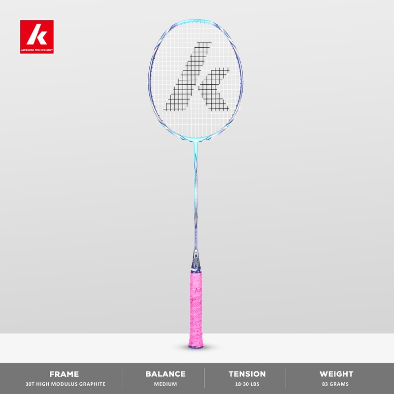 Kawasaki Nezer 17 Unstrung Badminton Racket – 3U/G1 for Beginner
