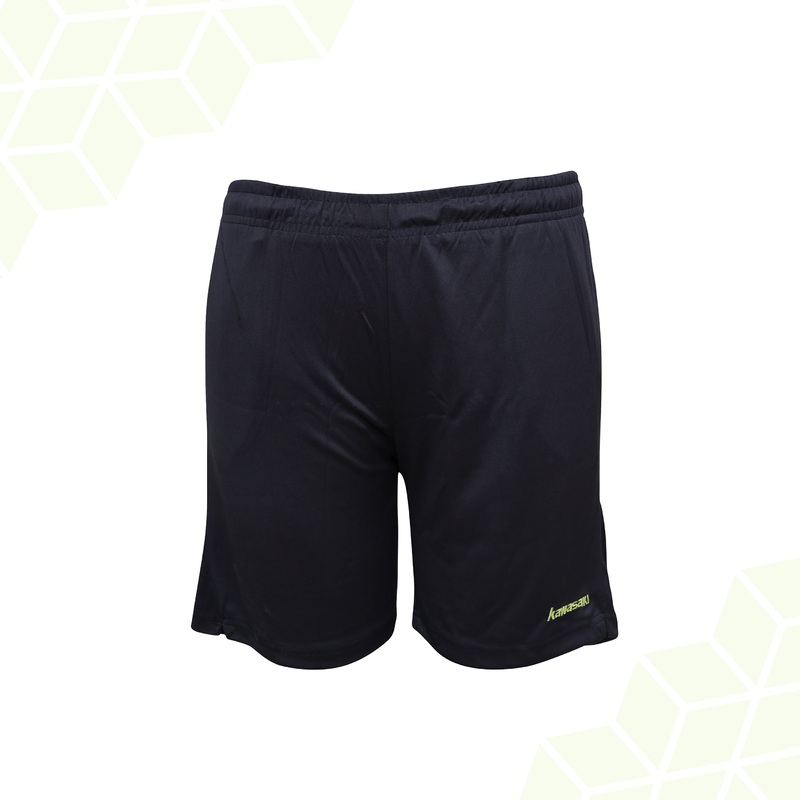 Kawasaki Polyester Men’s Badminton Shorts – Black