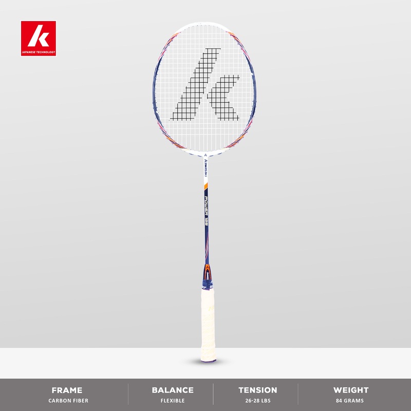 Kawasaki Power Training 125 Unstrung Badminton Racket – 4U/G1 For Intermediate Players