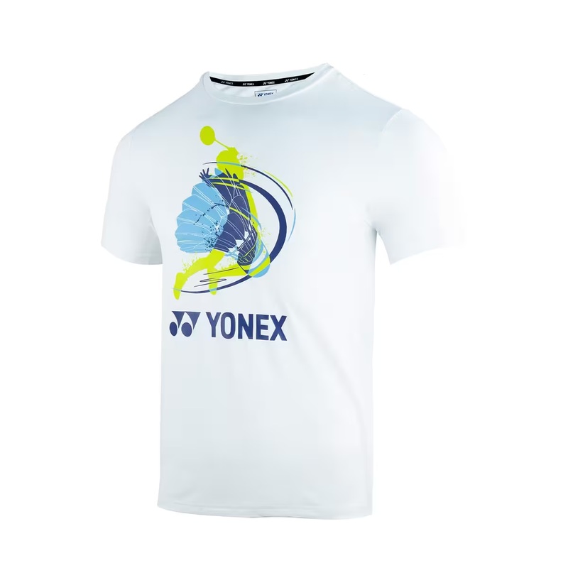 Yonex 2328 Mens Round Neck T-Shirt Apparel White