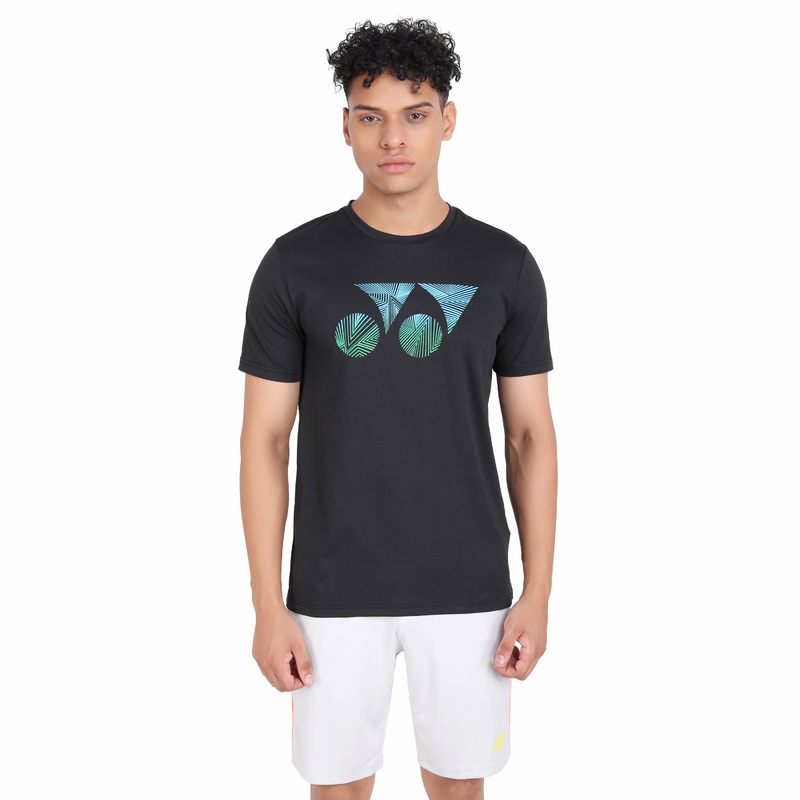 Yonex 2330 Mens Round Neck T-Shirt Apparel Jet Black