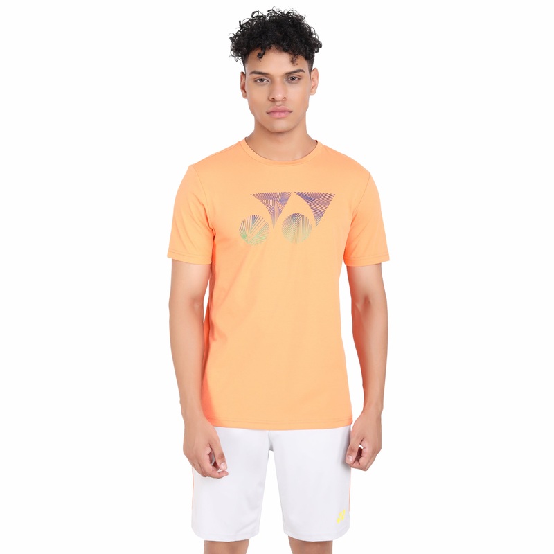Yonex 2330 Mens Round Neck T-Shirt Apparel Nectarine