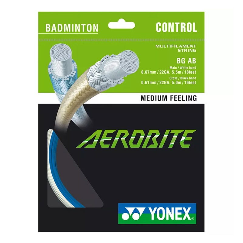 Yonex String Aerobite White/Blue Single Pack 10M