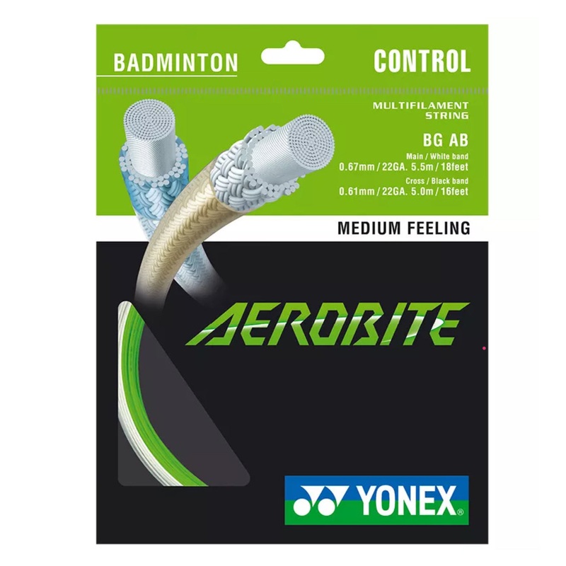 Yonex String Aerobite White/Green Single Pack 10M