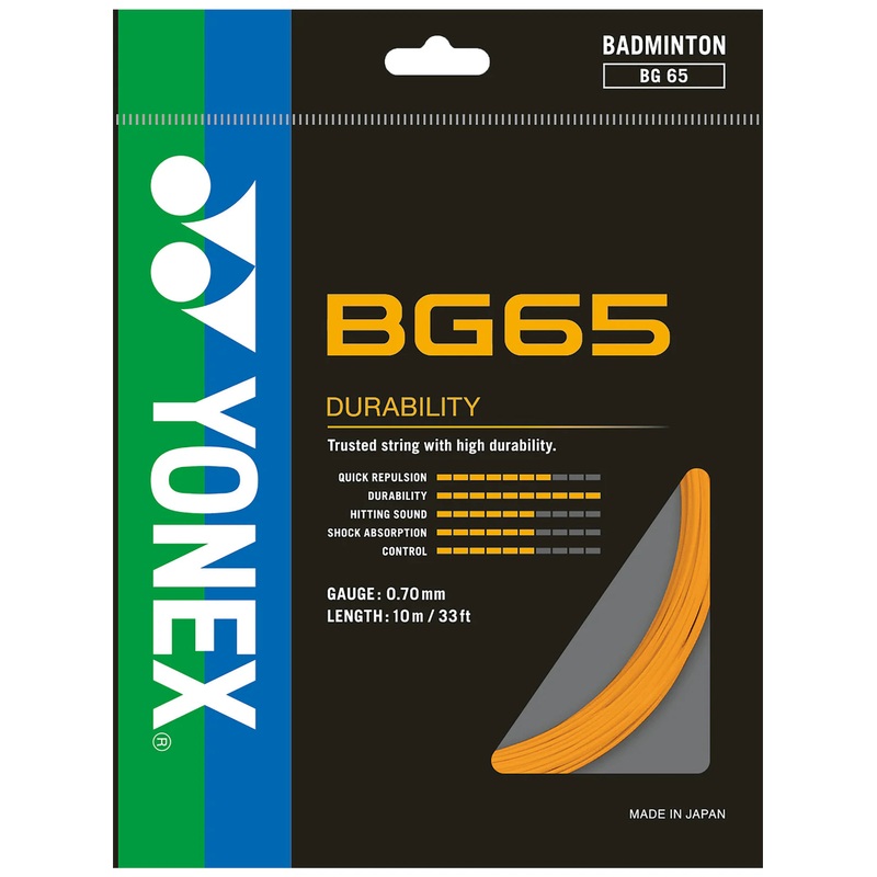 Yonex String BG 65 Orange Single Pack 10M