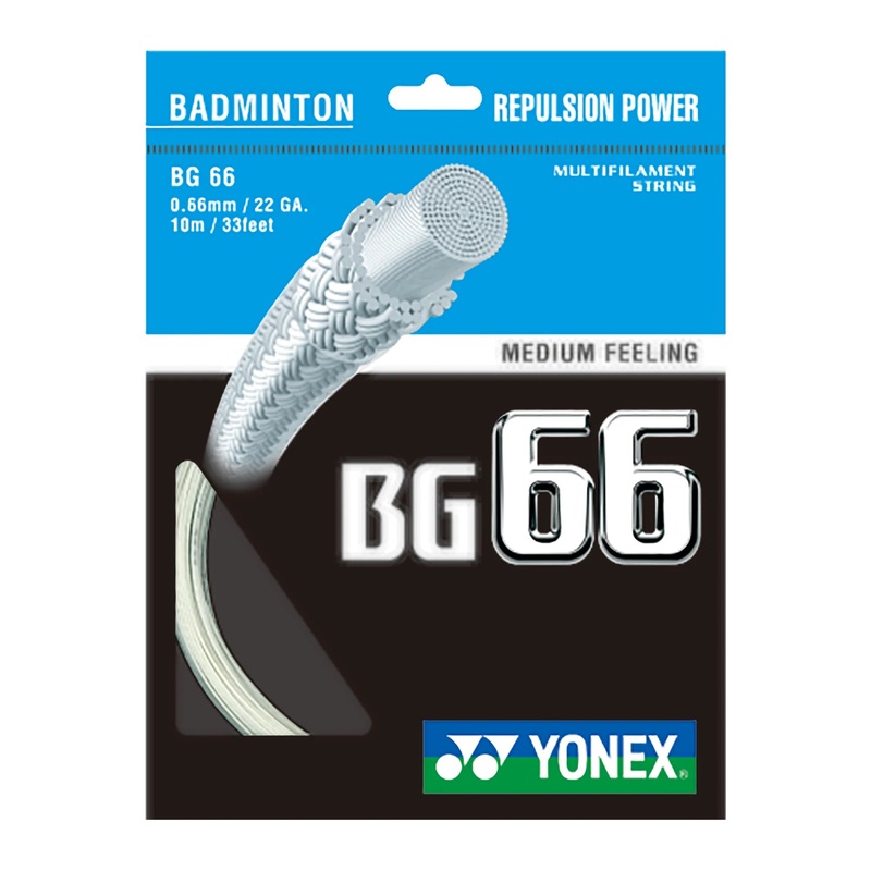 Yonex String BG 66 Pearl White Single Pack 10M