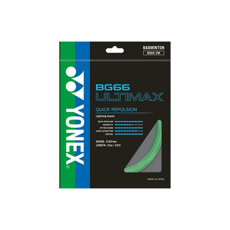 Yonex String BG 66 Ultimax Pastel Green Single Pack 10M