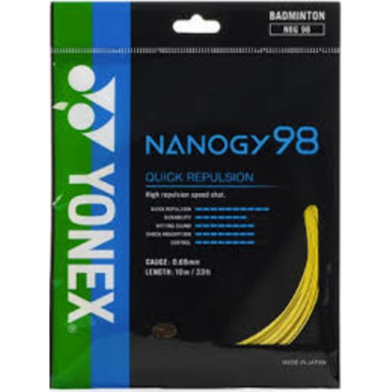 Yonex String Nanogy 98 Yellow Single Pack 10M