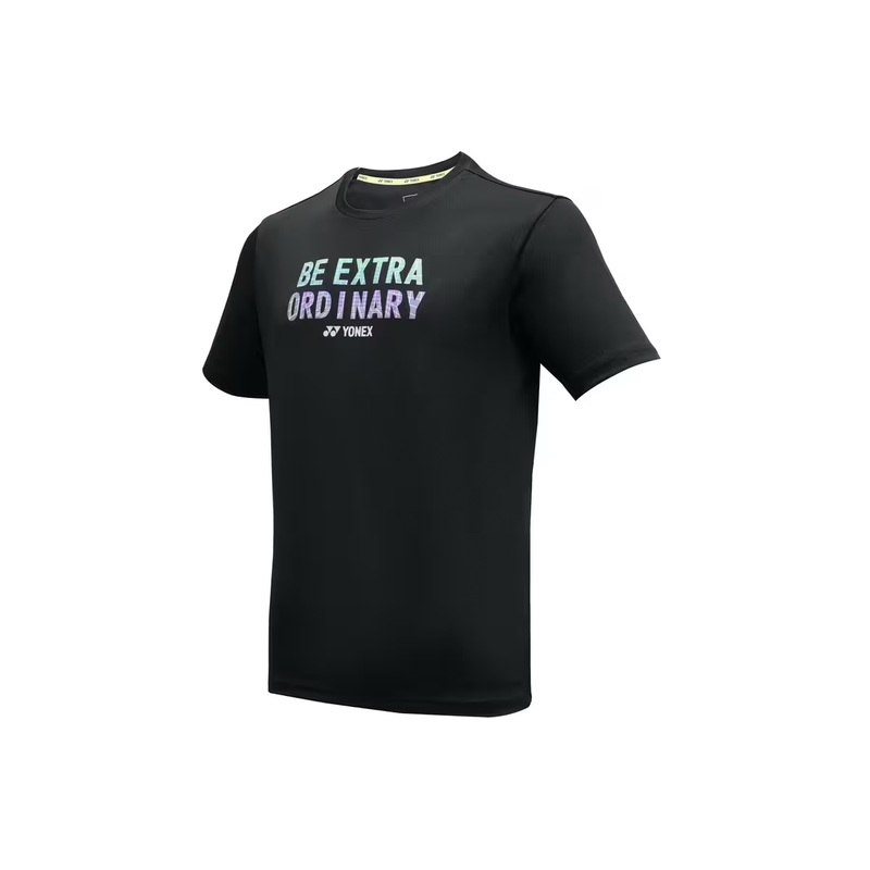 Yonex 2406 Mens Round Neck T-Shirt Apparel Jet Black