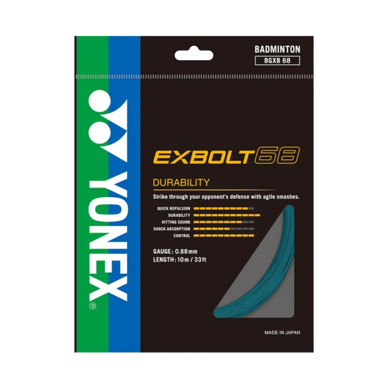 Yonex String Exbolt 68 Turquoise Single Pack 10M