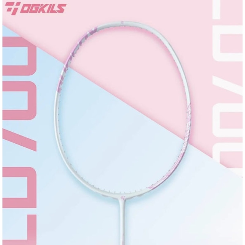 OGKIL LD700 Badminton Racquet 4UG6 White/Pink (All Set)