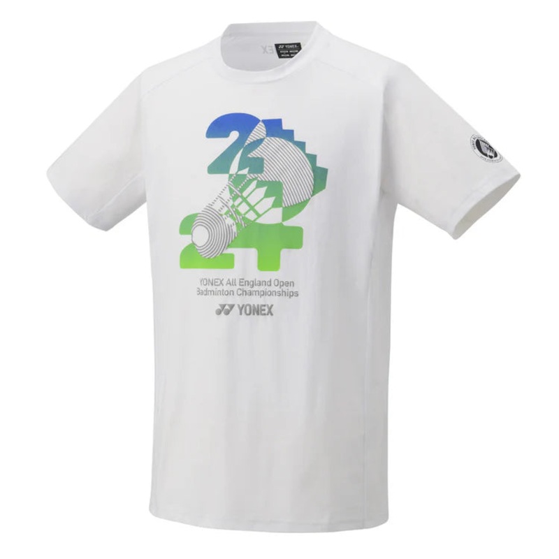 Yonex Apparel Unisex YOB24001EX All England T-Shirt White